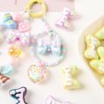 thumbnail image 4 of 14Pcs 7 Colors Focal Beads for Pens Acrylic Bowknot Beads Candy Color Hand Drawn Beads Cute 3D Loose Beads Coloful Pen Accessories Beads for Beaded Pens Jewelry Keychain Making Colorful, 4 of 7