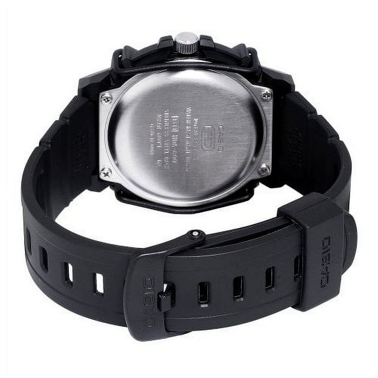 Men's 10-Year Battery Sport Analog Watch, Black Resin Strap
