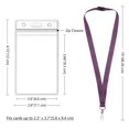 thumbnail image 3 of Lanyards WEZEBEL de 24 piezas color morado oscuro impermeables para credencial, 3 of 6