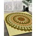 thumbnail image 2 of Ahgly Company Indoor Round Patterned Dark Bronze Brown Area Rugs, 8' Round, 2 of 6