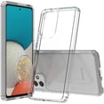 thumbnail image 1 of GHSDFBB Antichoc Conçu pour Samsung Galaxy A53 5G Étui, Dos en Acrylique Dur Transparent + Pare-Chocs en TPU Souple [Résistant aux Rayures] [Protection de l'Objectif] [Pare-Chocs à Coussin d'Air] Couverture/étui -Pouces -Clair, 1 of 6