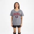 thumbnail image 4 of Women's Gameday Couture Gray Arkansas Razorbacks Iconic Edge Rhinestone V-Neck T-Shirt, 4 of 7