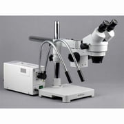 AmScope 7X-45X Stereo Zoom Microscope with Single Arm Boom Stand New