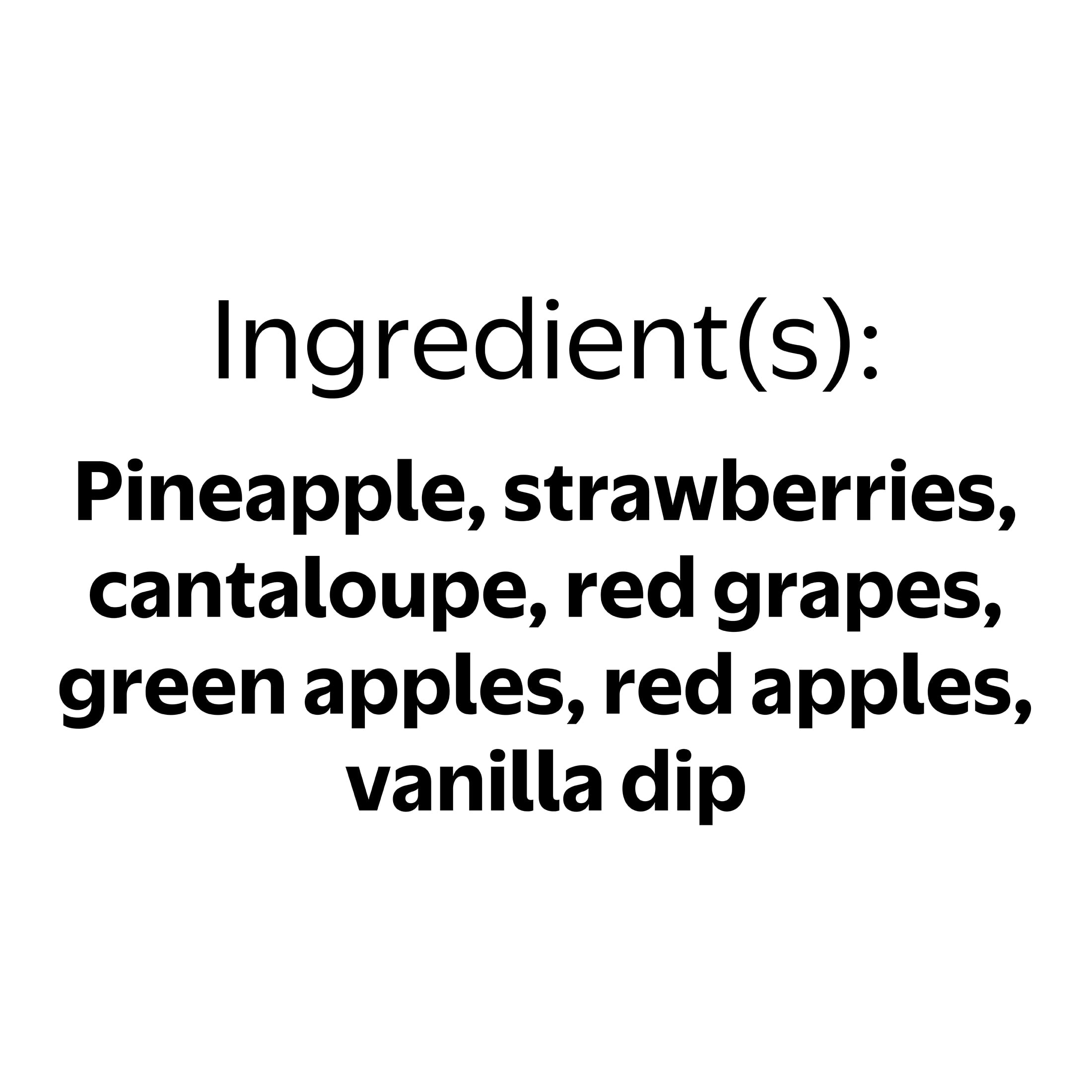 Marketside Fresh Cut Fruit Tray with Vanilla Dip, 48 oz