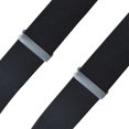 thumbnail image 5 of Tirantes ajustables con clips resistentes de 2 pulgadas de ancho con espalda en X para hombre Tirantes clásicos para hombres para bodas y negocios (negro), 5 of 5