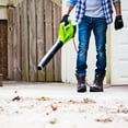 thumbnail image 4 of Greenworks 9-Amp 530 CFM Corded Leaf Blower, 4 of 8
