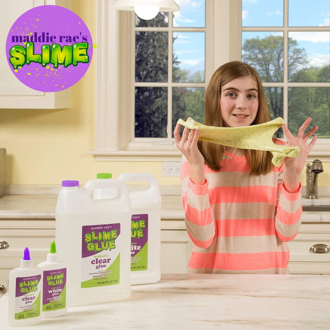 Maddie Rae's Clear Slime Glue - 1 Gallon Non Toxic - The Clearest Slime Formula of Any Glue Brand for Slime Making Kit Supplies, Non-Toxic, Arts & Crafts, School Project, Gift