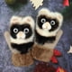 thumbnail image 1 of Guantes de peluche de animales de dibujos animados, guantes de invierno cálidos de piel de conejo tejidos para mujer, lindos guantes, 1 of 1