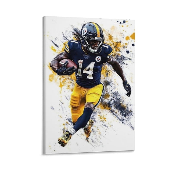 George Pickens Poster Canvas Poster Room Aesthetic Poster Print Art Wall Painting Canvas Posters Gifts Modern Bedroom Decor 16x24inch(40x60cm)