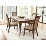 Marseille Marble Top Dining Table in Cherry