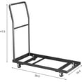 thumbnail image 2 of Folding Chair Cart with Wheels,L-Shaped Folding Chair,300 LBS Load Heavy-Duty Metal Cart for 25 Chairs,Apply to Large Business Bonferences,Weddings and Various Events, 2 of 3