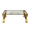 thumbnail image 4 of Table Basse Bella en Métal Doré avec Plateau en Verre, 4 of 5