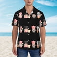 thumbnail image 2 of Zufioo Baker Gnome Hawaiian Shirt for Men,Beach Shirts Tropical Vacation Shirts,Sleeve Casual Button Down Shirt with Pocket for Travel,Beach,Party,daily,Large, 2 of 7