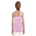 thumbnail image 2 of TTAO Kids Girls Ballet Dress Sleeveless Wide Straps Side Slit Sheer Mesh with Built-in Shorts for Dance Performance Dusty Pink 18-24 Months, 2 of 5