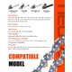 thumbnail image 3 of Cadena para motosierra NEO-TEC de 20 pulgadas, paquete de 3, 3/8, 72 eslabones, 3 of 7
