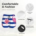 thumbnail image 5 of Disketp Flamingo Print Women's Shorts Workout Shorts for Athletic Gym Running Shorts with Phone Pockets Medium, 5 of 8