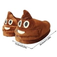 thumbnail image 5 of Funny Poo Slippers Cute Expressions Warm Memory Foam Plush House Shoes Soft And Comfortable Non-slip Winter Slippers, 5 of 5