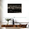 thumbnail image 3 of Elephant Stock La Night Mood Wall Art - Horizontal Canvas Wall Art - Living Room Wall Decor - City Canvas - Black And Gray Decor - 30" x 20", 3 of 8