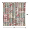 thumbnail image 5 of Pioneer Flower Floral Print Pattern Shower Curtain 72"x72" ,Bathroom Decorative Shower Curtains Set with 12 Hooks,Modern Waterproof Washable Shower Curtain, 5 of 6