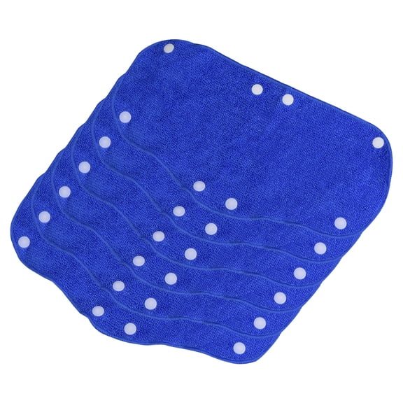 Uxcell Hard Hat Sweatband Cotton Hard Hat Liner Snap Button Helmet Forehead Sweating Pads Blue 6 Pack