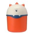thumbnail image 1 of Plastic Mini Wastebasket Cartoon Trash Can with Lid Waste Garbage Bin for Kitchen, 1 of 8