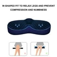 thumbnail image 3 of HQinX Memory Foam Seat Cushion for Long Sitting Hours on Office, Home Chair,Pressure Relief Chair Cushion for Back, Coccyx, Tailbone Pain Relief,Blue, 3 of 6