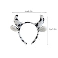 thumbnail image 3 of Puntoco Diadema con orejas de vaca para Halloween, disfraz de vaca, accesorios bonitos para fiesta de cosplay, diadema antideslizante para maquillaje y lavado de cara, 3 of 5
