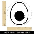 thumbnail image 2 of Egg and Yolk Self-Inking Rubber Stamp Ink Stamper - Black Ink - Medium 1 Inch, 2 of 7