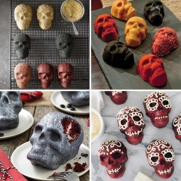 Molde De Silicona Para Pastel De Halloween, Molde Para Cubitos De Hielo En Forma De Esqueleto 3D, Herramienta Para Hornear Para Diy, Mousses De Gelatina, Chocolates Guardurnaity HA037597-00 | En Línea