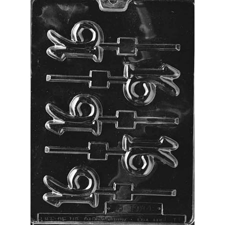 - 16 Sixteen Number Lollipop Sucker Chocolate Mold Candy Soap Sweet Birthday Anniversary Party Favor Mould m209