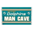thumbnail image 1 of Miami Dolphins Man Cave 3 x 5 Flag w/ 4 Grommets, 1 of 1