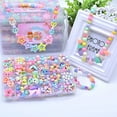 thumbnail image 2 of Kit de manualidades para hacer joyas de bricolaje, juego de 9 piezas de joyería para niños, kit de fabricación de joyas para niños, kit de fabricación de pulseras, uso conveniente, 2 of 5