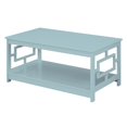 thumbnail image 1 of Convenience Concepts Table Basse Town Carré avec Étagère en Bois Bleu, 1 of 7