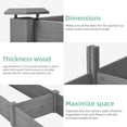 thumbnail image 3 of Garden Pots Over Ground Raised Garden Bed 96x28x10'', Large Long Planter Box for Outdoor, Tool-Free Assembly,Outdoor Garden Planters, 3 of 12