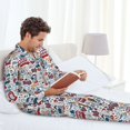 thumbnail image 5 of KLL London Symbols1 Sleepwear Mens Flannel Pajamas,Long Cotton Pj Set, 5 of 7