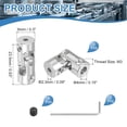 thumbnail image 2 of 4 Pack Coupling Joint, Universal Steering Shaft, Metal Shaft Coupling, 4MM-2.3MM, 2 of 5