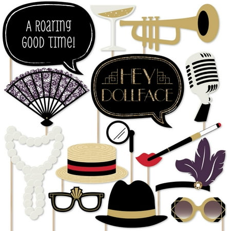 Roaring 20 S Twenties Art Deco Jazz 1920s Photo Booth Props Kit