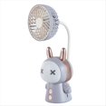 thumbnail image 1 of Mini Ventilador Portátil de con Luz , Recargable por USB, Plegable, Pequeño, para Mesa, Estudio, Lámpara de Escritorio C, 1 of 5