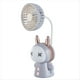 thumbnail image 1 of Mini Ventilador Portátil de con Luz , Recargable por USB, Plegable, Pequeño, para Mesa, Estudio, Lámpara de Escritorio C, 1 of 5