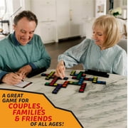 MindWare Qwirkle Deluxe Collector’s Edition Game, 108 Acrylic Tiles, 4 Tile Racks, Nylon bag, Score Card, Pencil & Rules, 2 to 4 Players