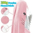 thumbnail image 7 of Shark Onesie Shark Blanket, M Size Flannel Blanket Hoodie Wearable Blanket Halloween Costumes for Cosplay, Cartoon Throw Blankets Shark Sleeping Bag Blanket Halloween Blanket Christmas Blanket, 7 of 7