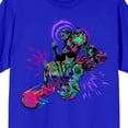 thumbnail image 5 of Arcane Neon Sevika Adult Royal Blue Crew Neck Short Sleeve T-shirt - Medium, 5 of 5