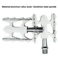 thumbnail image 2 of Pedales de bicicleta de aluminio ultraligeros y plegables con diseño antideslizante para bicicletas de montaña y de carretera, 2 of 8