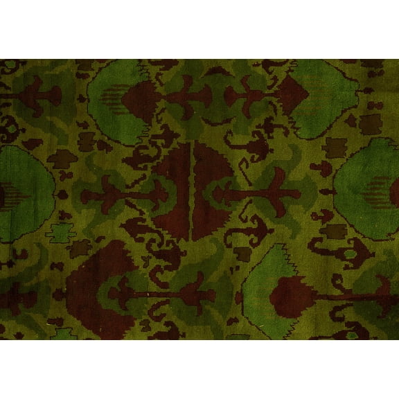 Ahgly Company Indoor Rectangle Persian Yellow Bohemian Area Rugs, 6' x 9'