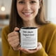 thumbnail image 1 of Tazas de cerámica con mensaje de texto, tazas de cerámica con asa redonda y sublimación, tazas de café con texto personalizado, tazas de café, tazas de café, 1 of 8