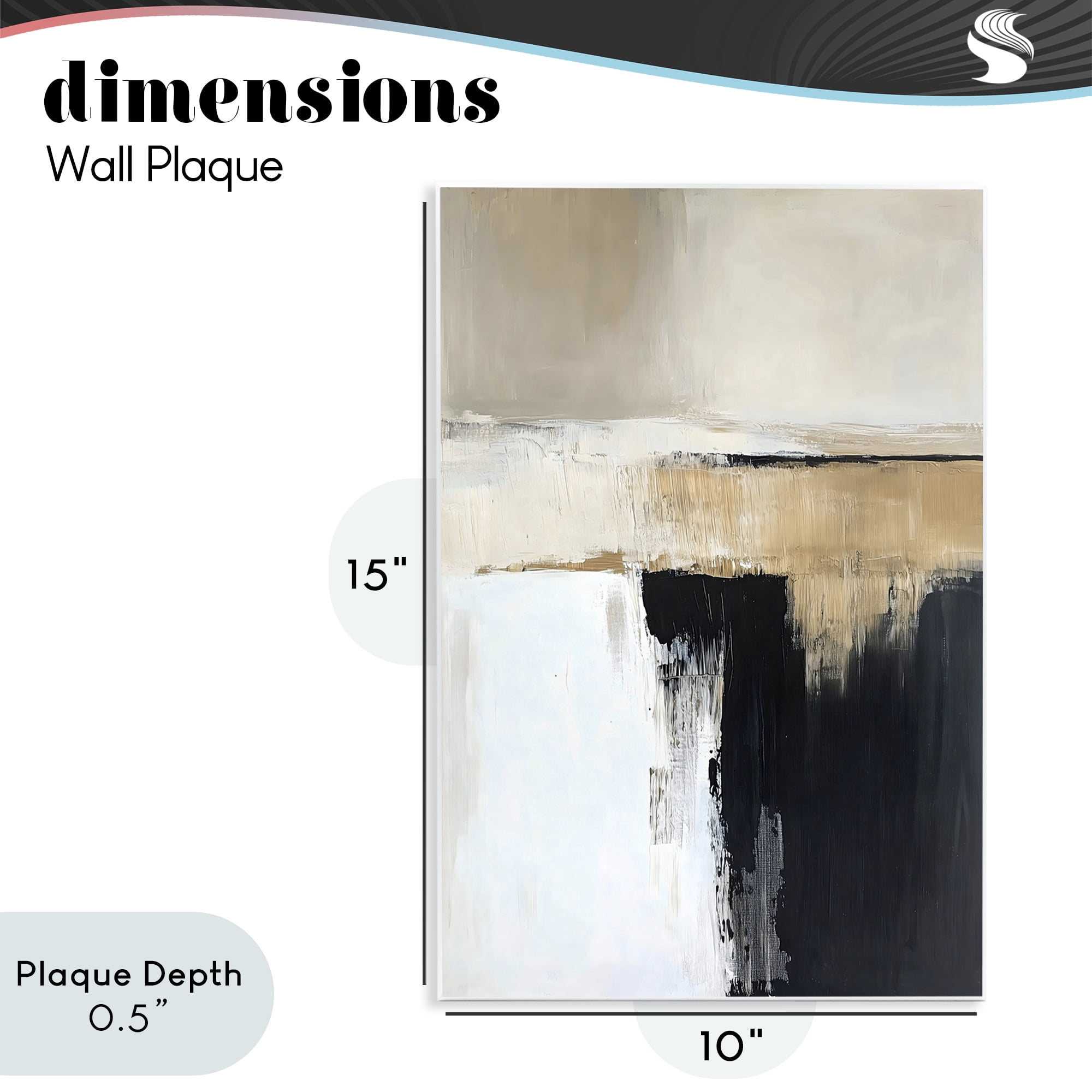 Stupell Industries Desert Horizon Muted Abstract Wall Plaque Art, design by Gina Kelly
