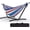 Blue, white and red stripes, variant on Double Hammock, Heavy Duty Portable, 500 lb Weight Capacity, Perfect for Both Indoors and Outdoors, 2 Person Hammock with Carrying Bag