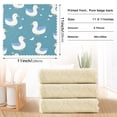 thumbnail image 3 of Cute Duck Pattern Dish Towels 6 Pack Kitchen Cleaning Dish Cloths Absorbent Reuseable Cleaning Cloths 11'' x 11'', 3 of 9