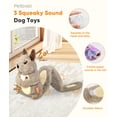 thumbnail image 6 of Petbobi Squeaky Dog Toy Interactive Plush Squirrel Dog Toy with Treat Dispenser & Slow Feeder Puzzle for Small, Medium & Large Dogs, Grey, 6 of 7