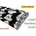 thumbnail image 4 of BalajeesUSA Outdoor Patio Rugs Clearance 9'x12', Black and White, Reversible mats, Outdoor Rugs Plastic Waterproof, rv Camper Rugs Large 514, 4 of 8